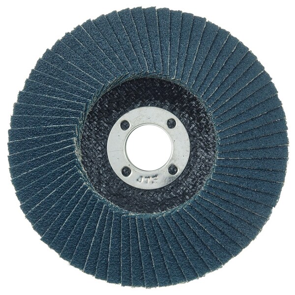 4 Tiger Disc Abrasive Flap Disc, Conical (TY29), 60Z, 5/8